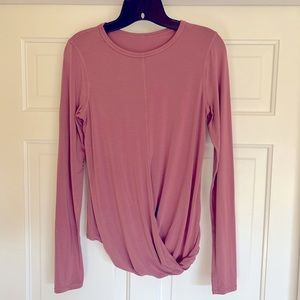 Lululemon Long Sleeve cross waist Yoga shirt